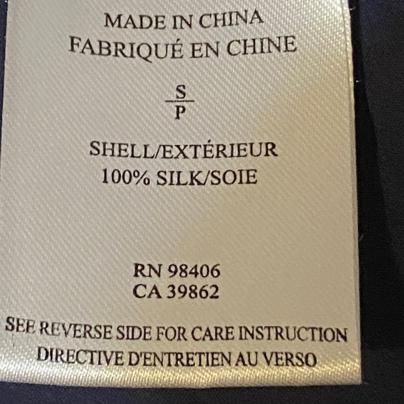 Theory Silk sleeveles, collard, button up top. Sz S - Picture 14 of 15